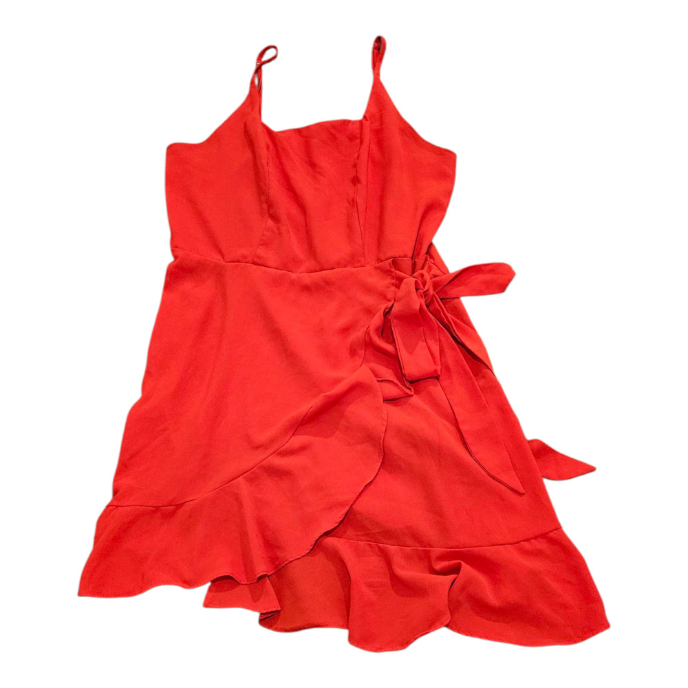 Large Red Sleeveless Mini Dress